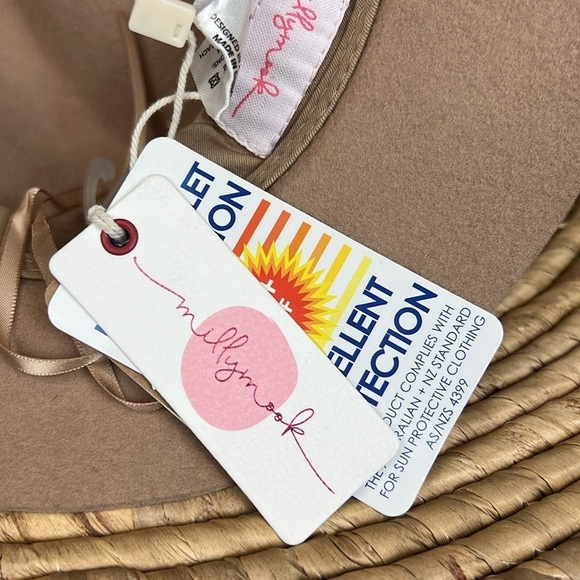 Millymook Hat Girls Safari Ameka Wool Felt 50+ UPF Girls Age 2-5 years - Picture 5 of 9